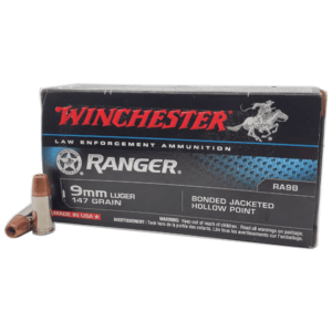 9mm – Winchester Ranger 147 Gr. Bonded Jacketed Hollow Point